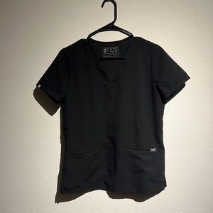 FIGS Black Scrub Top, Size XS